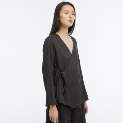 4]chin祺女士中式系带短褂垂感新春款轻薄休闲薄外套国风内外穿