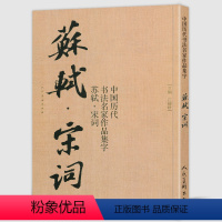 [正版]大尺寸8开苏轼宋词 中国历代书法名家作品集字 集字古诗词行书字帖 江锦世繁简对照毛笔宋词书法字帖临摹楷行草 人