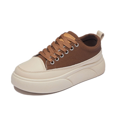 2025春季小白鞋新款韩版ins女学生厚底增高运动板鞋休闲街拍