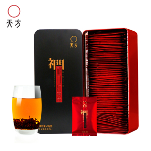 天方 祁门红茶200g长条听装50包*4g 祁门红茶茶叶