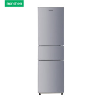 容声 BCD-216D11N 银 216升三开门小电冰箱家用小户型节能超薄冷藏冷冻两用保鲜出租房宿舍迷你