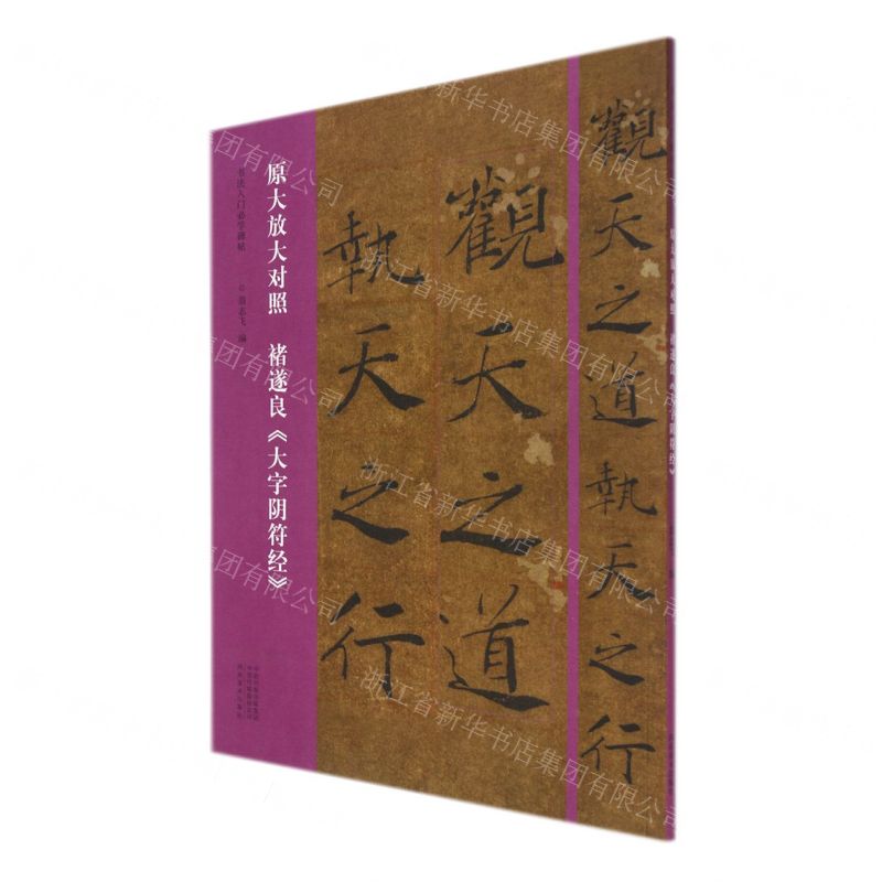 [N]褚遂良大字阴符经(原大放大对照)/书法入门必学碑帖-9787540156497
