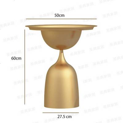 北欧创意边几简约现代ins客厅小圆桌沙发小茶几边柜圆形铁艺角几