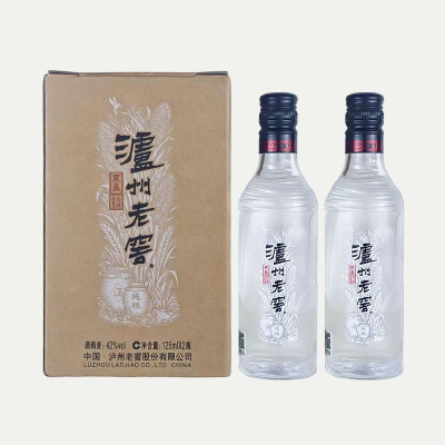 泸州老窖42度黑盖二曲 125ml*2瓶浓香型白酒
