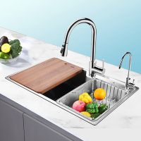 欧琳水槽单槽套餐9131 304不锈钢水槽台面洗菜盆厨房家用洗碗槽盆水池
