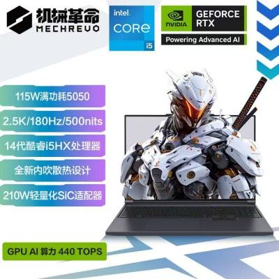 [政府补贴]机械革命(MECHREVO)极光X游戏本 酷睿i5-14450HX+5050 180Hz 16G+512G 星际灰 游戏本笔记本电脑