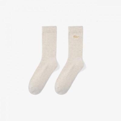 班尼路1双装毛巾底花纱长袜女日系直筒袜子