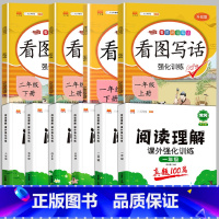[2本]阅读真题+看图写话(下册) 小学二年级 [正版]阅读理解专项训练书一年级三四五六二年级上册下册课外阅读理解强化看