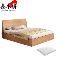 鑫木樽单人床1.2m+床垫套