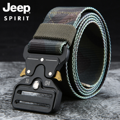Jeep眼镜蛇卡扣机能战术尼龙裤腰带帆布皮带男大学生军训帆布户外