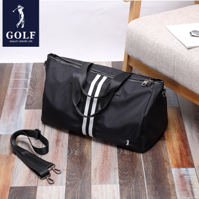 高尔夫(GOLF)手提旅行包男士防水加大容量行李包男女款健身包撞色手提包时尚旅游包2020新款男士短途出差出差包