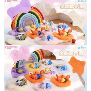 疯狂动物城2趴趴乐盲盒周边尼克朱迪米粒公仔毛绒玩偶正版小手办