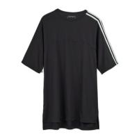 Adidas三条纹短袖T恤男士休闲圆领透气舒适宽松百搭