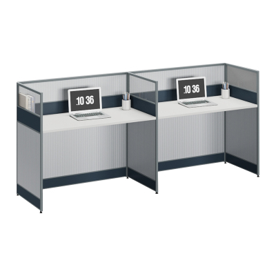 臻远ZYGW-025职员桌办公桌屏风工作卡位 直排双人位