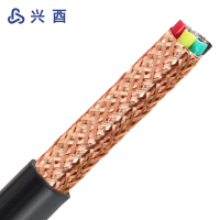 兴酉 铜芯屏蔽软电缆 ZR-KVVRP-5*1mm² 米