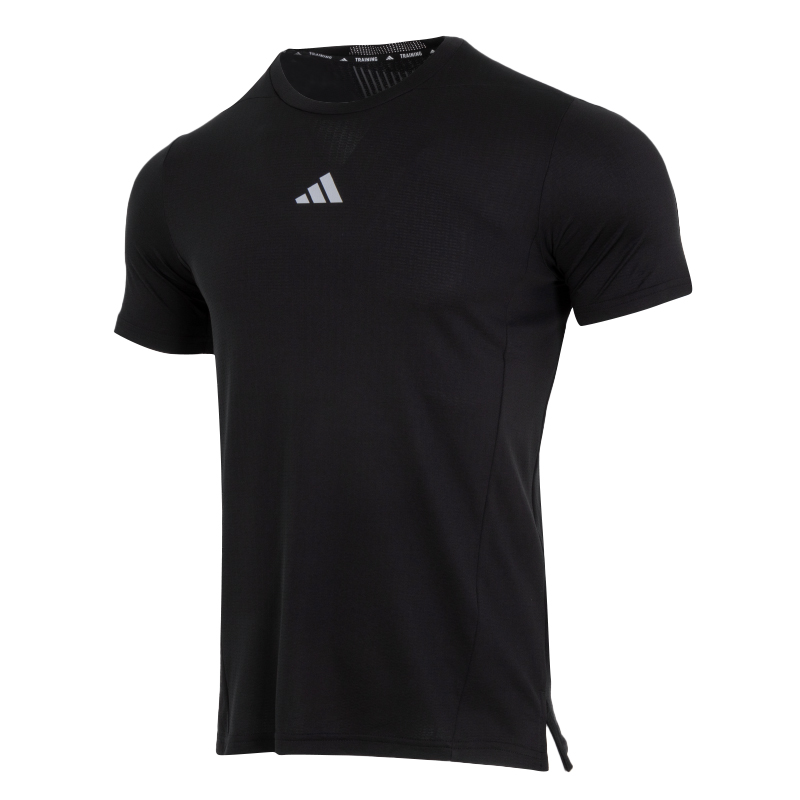 Adidas阿迪达斯男装新款跑步训练健身圆领透气运动短袖T恤IS3739 ZP