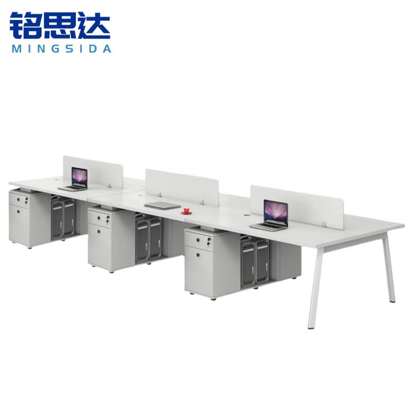 铭思达屏风办公桌六人位张