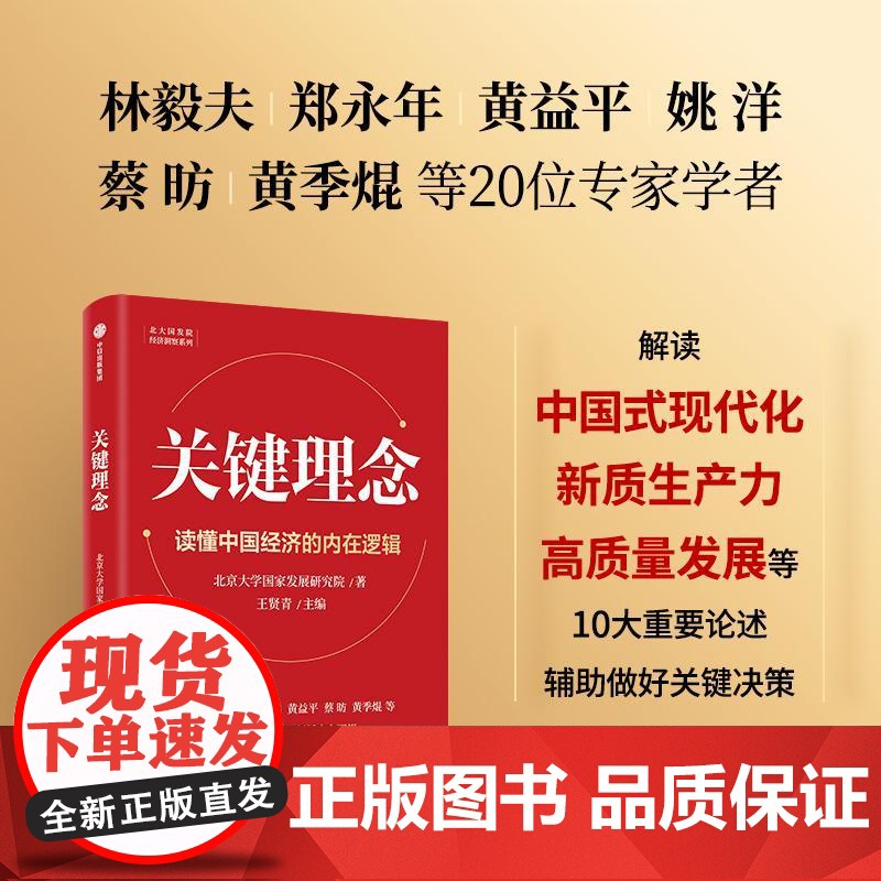 关键理念 北京大学国家发展研究院著王贤青主编中信出版集团