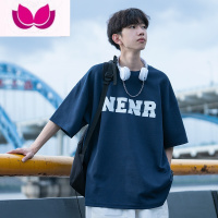 七斓240G日系cityboy短袖T恤男夏季潮牌上衣宽松情侣半袖体恤