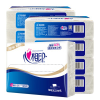 心相印抽纸平板厕纸双层压花原生木浆9包NT1320(包装随机)