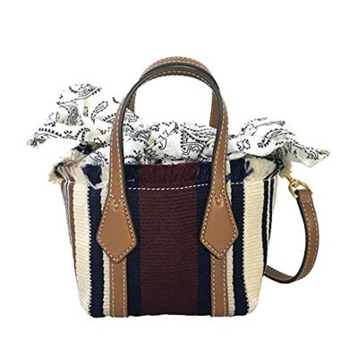 汤丽柏琦ToryBurch新款PerryStriped时尚休闲小清新淑女风百搭单肩手提包女B092SRQ4P9默认