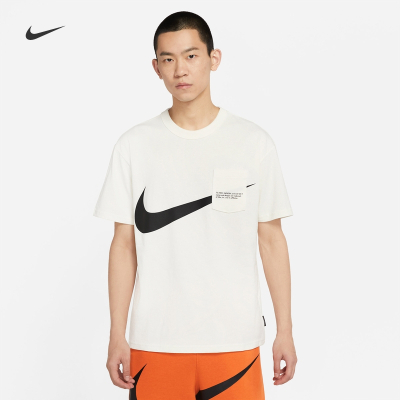 Nike耐克官方SPORTSWEARSWOOSH男子口袋运动T恤宽松纯棉针织DJ6297