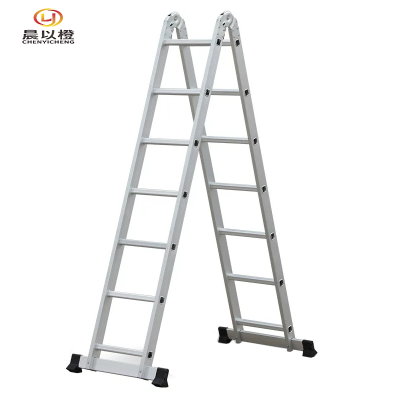 晨以橙 铝合金冲压人字梯 2米展开4米 把