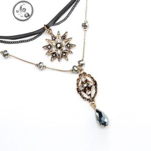 奈良NALEN度假旅游沙滩复古项链女海边配饰女锁骨链 JiMi 图色