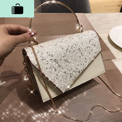 夏季小包包女2020新款潮韩版百搭斜挎包链条单肩时尚手提包小方包NEW LAKE女斜挎包