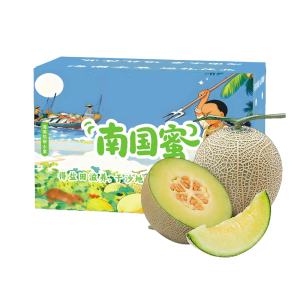 礼盒装[苏鲜生]网纹蜜瓜 净重4.5斤 1-4个 冰淇淋新鲜水果当季哈蜜瓜