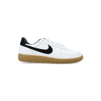 耐克(NIKE)男款跑鞋经典百搭透气皮革休闲运动鞋白色黑色纹理外底