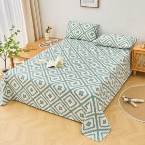 雅鹿 老粗布单品床单/三件套 粗布凉席