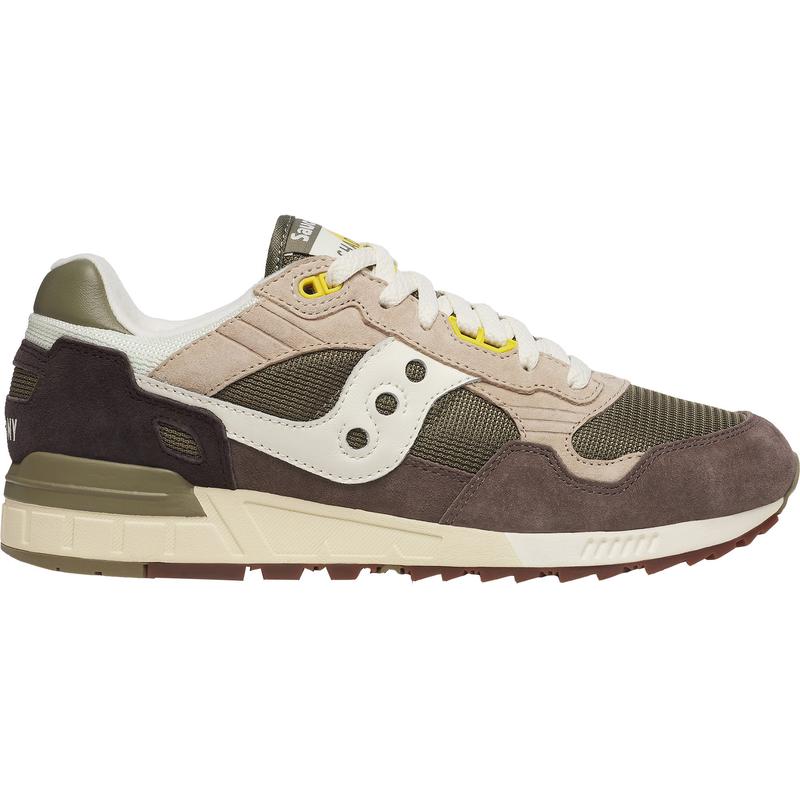 索康尼(SAUCONY)男款潮流透气减震休闲板鞋绿影5000运动鞋
