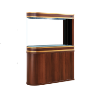 大型鱼缸水族箱落地高端底滤免换水客厅家用屏风生态玄关隔断