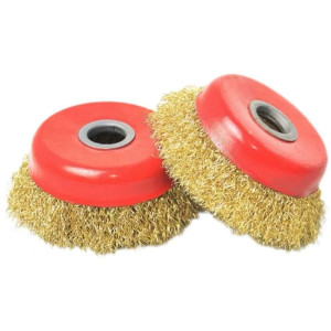 中锦科技 碗型钢丝轮 钢丝刷 100×16mm丝盖直径64mm丝轮直径82mm 个