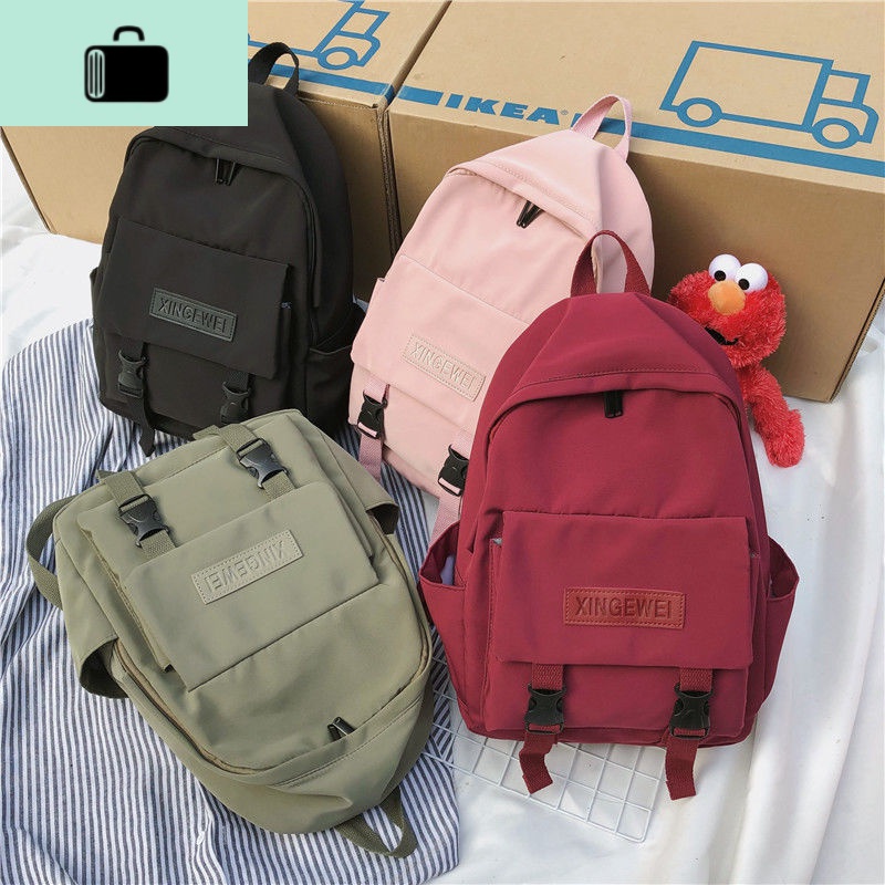 2019新款少女学院风书包女学生韩版初中校园原宿高中双肩背包耐用NEW LAKE女手包