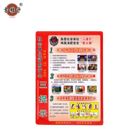 吉雅乎 灭火器放置点标牌 消防器材警示标识 23*34cm 安全三提示 /张
