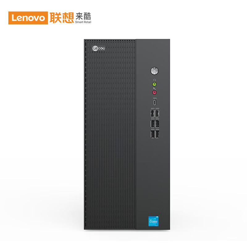 来酷 LECOO D4900台式电脑主机 商用办公台式电脑 单主机(无显示器)i5-12400 16G+512G