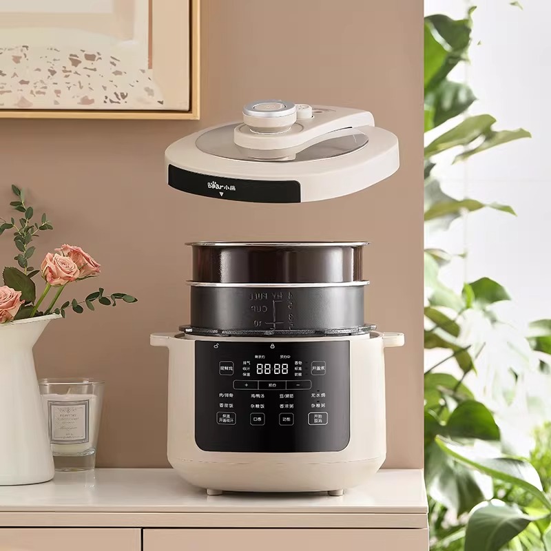 小熊(Bear)电压力锅 高压锅5L家用多功能高压快煮开盖收汁智能电饭锅压力锅 YLB-A50P1