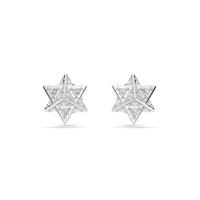 施华洛世奇(SWAROVSKI)女士耳饰优雅银色时尚简约耳环适合日常与特殊场合