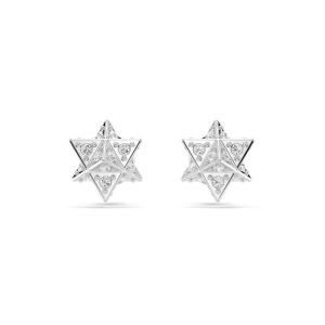 施华洛世奇(SWAROVSKI)女士耳饰优雅银色时尚简约耳环适合日常与特殊场合 Silver