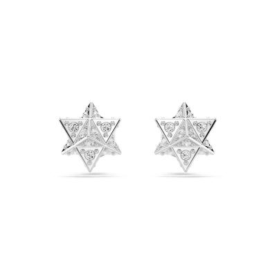 施华洛世奇(SWAROVSKI)女士耳饰优雅银色时尚简约耳环适合日常与特殊场合