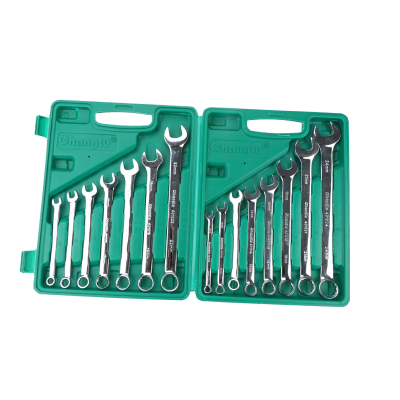 长鹿 镜面高档两用扳手组套 15PCS 套