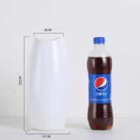 北欧摆件插花干花鲜花跳舞兰蓝色花瓶小清新陶瓷现代简约客厅创意 三维工匠 双子大号:蓝色