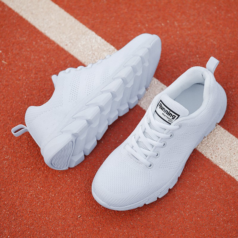康皇 40中年妇女网鞋50岁妈妈夏季鞋子白色网面广场舞运动鞋中老年人