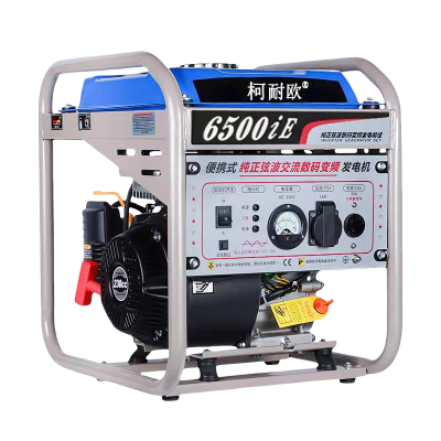 柯耐欧纯铜变频便携式大功率手动电动汽油发电机台6500i台