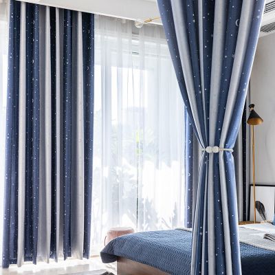 sleepy bear 全遮光隔热窗帘新款卧室阳离子提花北欧简约客厅防晒遮阳