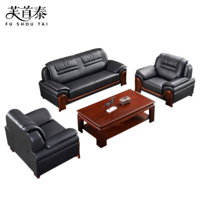 芙首泰办公沙发组合223*85*92cm(3+1+1+茶几)套
