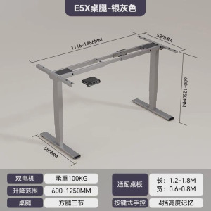 乐歌ES2/E5X智能电动升降桌居家办公电脑桌升降桌腿青少年学习桌