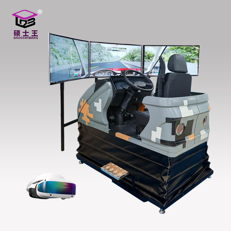 硕士王ZG-VRDG6S汽车驾驶模拟器六轴三屏特种通用车模拟训练平台(VR)